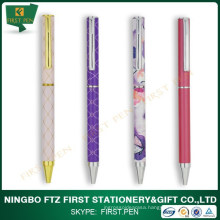 First Y307 Slim Metal Ball Pen With Full Color Printing
